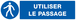 PANNEAU UTILISER LE PASSAGE 200X52MM TALIAPLAST - 720523