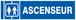 Panneau adhésif ASCENSEUR 200X52MM TALIAPLAST - 720601