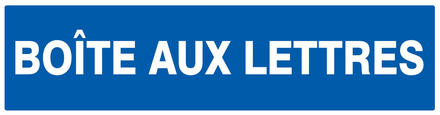 PANNEAU BOITE AUX LETTRES 200X52MM TALIAPLAST - 720609