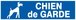 PANNEAU CHIEN DE GARDE 200X52MM TALIAPLAST - 720612