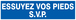 PANNEAU ESSUYEZ VOS PIEDS S.V.P 200X52MM TALIAPLAST - 720617