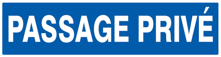 PANNEAU PASSAGE PRIVE 200X52MM TALIAPLAST - 720635