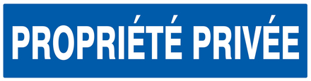 Panneau adhésif PROPRIETE PRIVEE 200X52MM TALIAPLAST - 720643