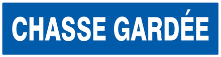 PANNEAU CHASSE GARDEE 200X52MM TALIAPLAST - 720644