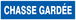 PANNEAU CHASSE GARDEE 200X52MM TALIAPLAST - 720644