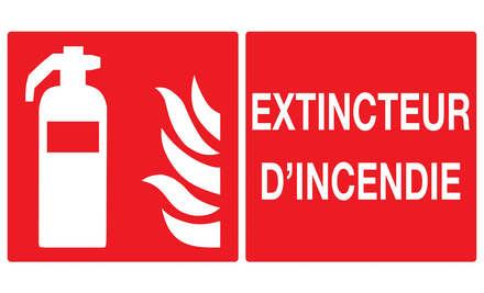 PANNEAU EXTINCTEUR D'INCENDIE 330X200MM TALIAPLAST - 721101