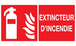 PANNEAU EXTINCTEUR D'INCENDIE 330X200MM TALIAPLAST - 721101