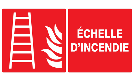 PANNEAU ECHELLE D'INCENDIE 330X200MM TALIAPLAST - 721102