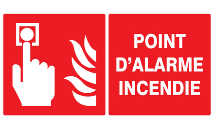 PANNEAU POINT D'ALARME INCENDIE 330X200MM TALIAPLAST - 721103