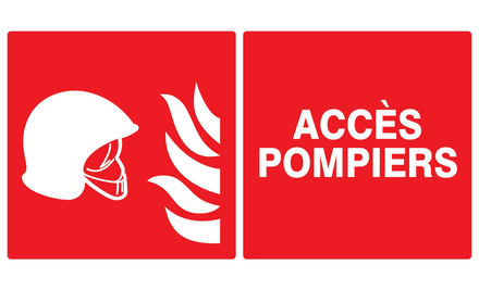 PANNEAU ACCES POMPIERS 330X200MM TALIAPLAST - 721105