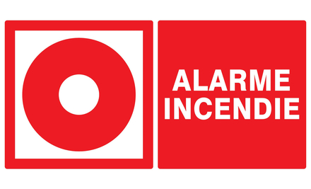 PANNEAU ALARME INCENDIE 330X200MM TALIAPLAST - 721106