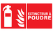 PANNEAU EXTINCTEUR A POUDRE 330X200MM TALIAPLAST - 721109