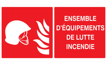 PANNEAU EQUIPEMENTS DE LUTTE CONTRE L'INCENDIE 330X200MM TALIAPLAST - 721112