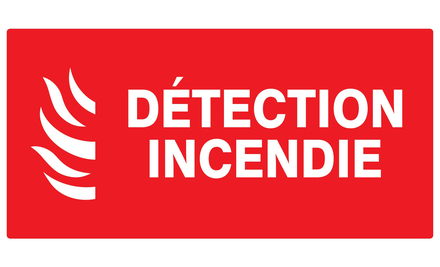 PANNEAU DETECTION INCENDIE 330X200MM TALIAPLAST - 721114