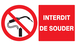 PANNEAU INTERDIT DE SOUDER 330X200MM TALIAPLAST - 721232