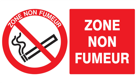 PANNEAU ZONE NON FUMEUR 330X200MM TALIAPLAST - 721235