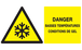 DANGER, BASSES TEMPERATURES CONDITIONS DE GEL 330x200mm TALIAPLAST - 721308