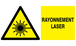 PANNEAU DANGER, RAYONNEMENT LASER 330X200MM TALIAPLAST - 721316