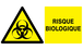 PANNEAU DANGER, RISQUE BIOLOGIQUE 330X200MM TALIAPLAST - 721317