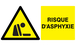 PANNEAU DANGER RISQUE D'ASPHYXIE 330X200MM TALIAPLAST - 721329