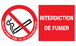 Panneau adhésif INTERDICTION DE FUMER (DECRET DU 15/11/2006) 330x200mm TALIAPLAST - 721335
