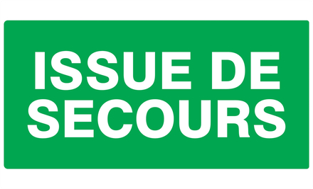 PANNEAU ISSUE DE SECOURS 330X200MM TALIAPLAST - 721402
