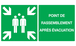 PANNEAU POINT DE RASSEMBLEMENT APRES EVACUATION 330X200MM TALIAPLAST - 721406