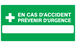PANNEAU EN CAS D'ACCIDENT PREVENIR D'URGENCE 330X200MM TALIAPLAST - 721413
