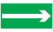 PANNEAU FLECHE (SECOURS) 330X200MM TALIAPLAST - 721422