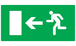 PANNEAU EVACUATION VERS SORTIE GAUCHE 330X200MM TALIAPLAST - 721424