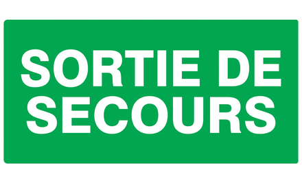 PANNEAU SORTIE DE SECOURS 330X200MM TALIAPLAST - 721432