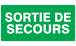 PANNEAU SORTIE DE SECOURS 330X200MM TALIAPLAST - 721432