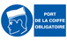 PANNEAU PORT DE LA COIFFE OBLIGATOIRE 330X200MM TALIAPLAST - 721502