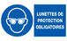 PANNEAU LUNETTES DE PROTECTION OBLIGATOIRES 330X200MM TALIAPLAST - 721507