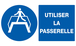 PANNEAU UTILISER LA PASSERELLE 330X200MM TALIAPLAST - 721511