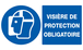 PANNEAU VISIERE DE PROTECTION OBLIGATOIRE 330X200MM TALIAPLAST - 721514