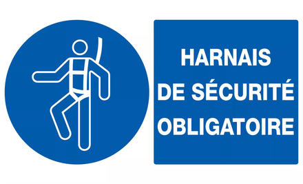 PANNEAU HARNAIS DE SECURITE OBLIGATOIRE 330X200MM TALIAPLAST - 721515