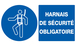 PANNEAU HARNAIS DE SECURITE OBLIGATOIRE 330X200MM TALIAPLAST - 721515