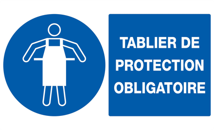 PANNEAU TABLIER DE PROTECTION OBLIGATOIRE330X200MM TALIAPLAST - 721521