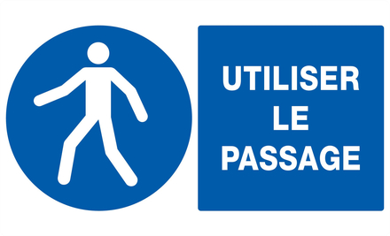 PANNEAU UTILISER LE PASSAGE 330X200MM TALIAPLAST - 721523