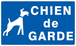 Panneau adhésif CHIEN DE GARDE 330X200MM TALIAPLAST - 721603