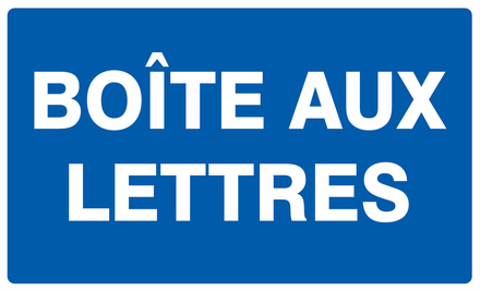 Panneau adhésif BOITE AUX LETTRES 330X200MM TALIAPLAST - 721609
