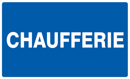 Panneau adhésif CHAUFFERIE 330X200MM TALIAPLAST - 721611