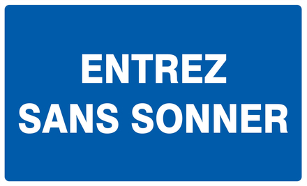 PANNEAU ENTREZ SANS SONNER 330X200MM TALIAPLAST - 721616