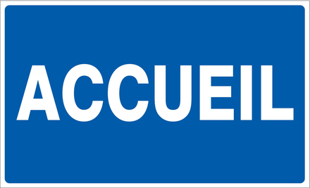 PANNEAU ACCUEIL 330X200MM TALIAPLAST - 721623