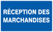 Panneau adhésif RECEPTION DES MARCHANDISES 330X200MM TALIAPLAST - 721625