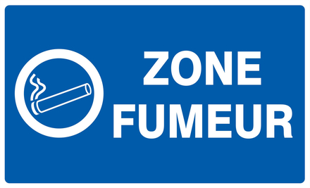 PANNEAU ZONE FUMEUR 330X200MM TALIAPLAST - 721633