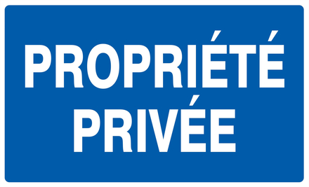 PANNEAU PROPRIETE PRIVEE 330X200MM TALIAPLAST - 721643