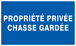 PANNEAU PROPRIETE PRIVEE CHASSE GARDEE 330X200MM TALIAPLAST - 721645