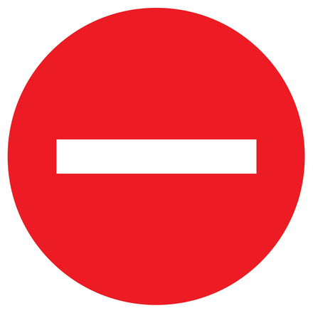 PANNEAU SENS INTERDIT Ø300MM TALIAPLAST - 722210